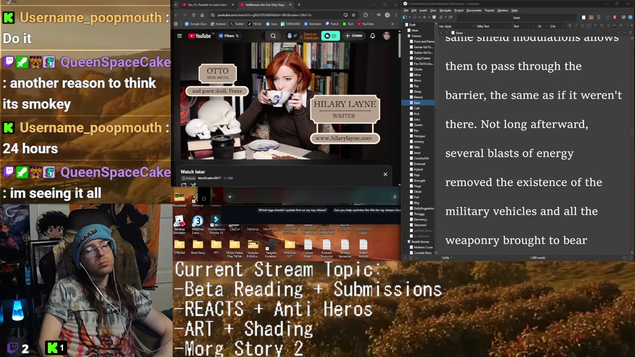 Beta Reading + REACTS + Commentary + Writing: Anti Heros | Drawing: Shading | Sora 2 IS JUST WOW!!! Scifi and Fantasy are back! !discord !youtube