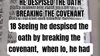 Livestream Preview Ezekiel #ch 17:18 KJV He Despised the Oath Breaking the Covenant #faith #kj #live