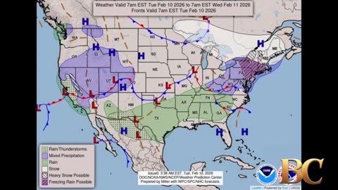 National Weather Forecast (February 10, 2026)