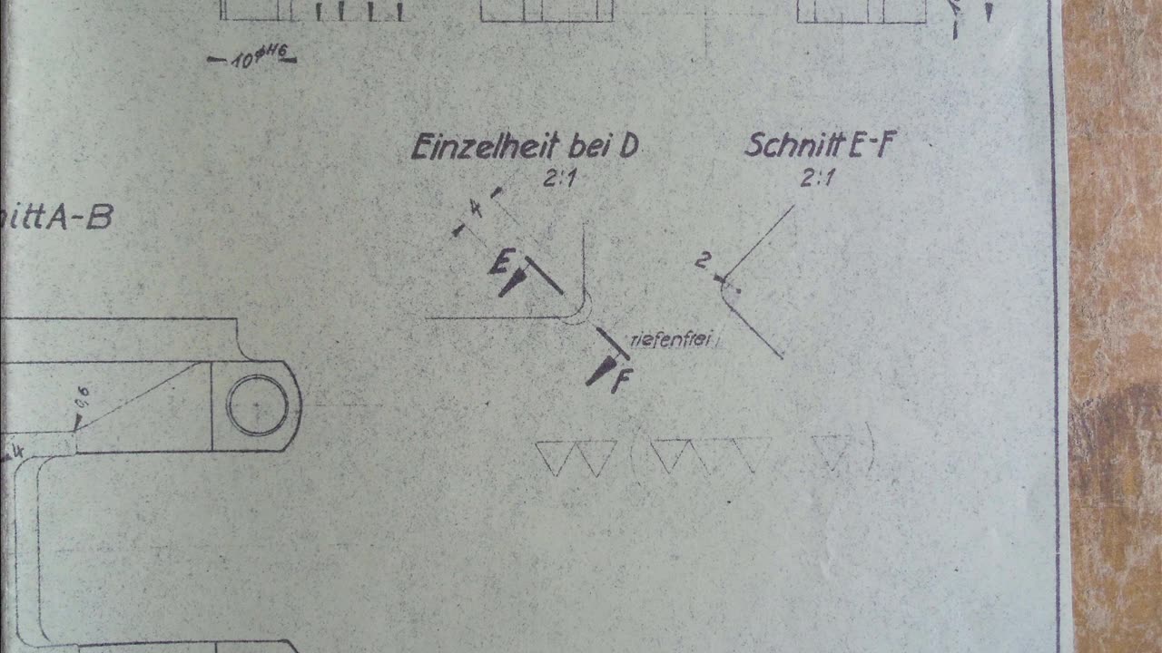 ULTRA RARE ORIGINAL MAYBACH HL230 CONNECTING RODS PLANS