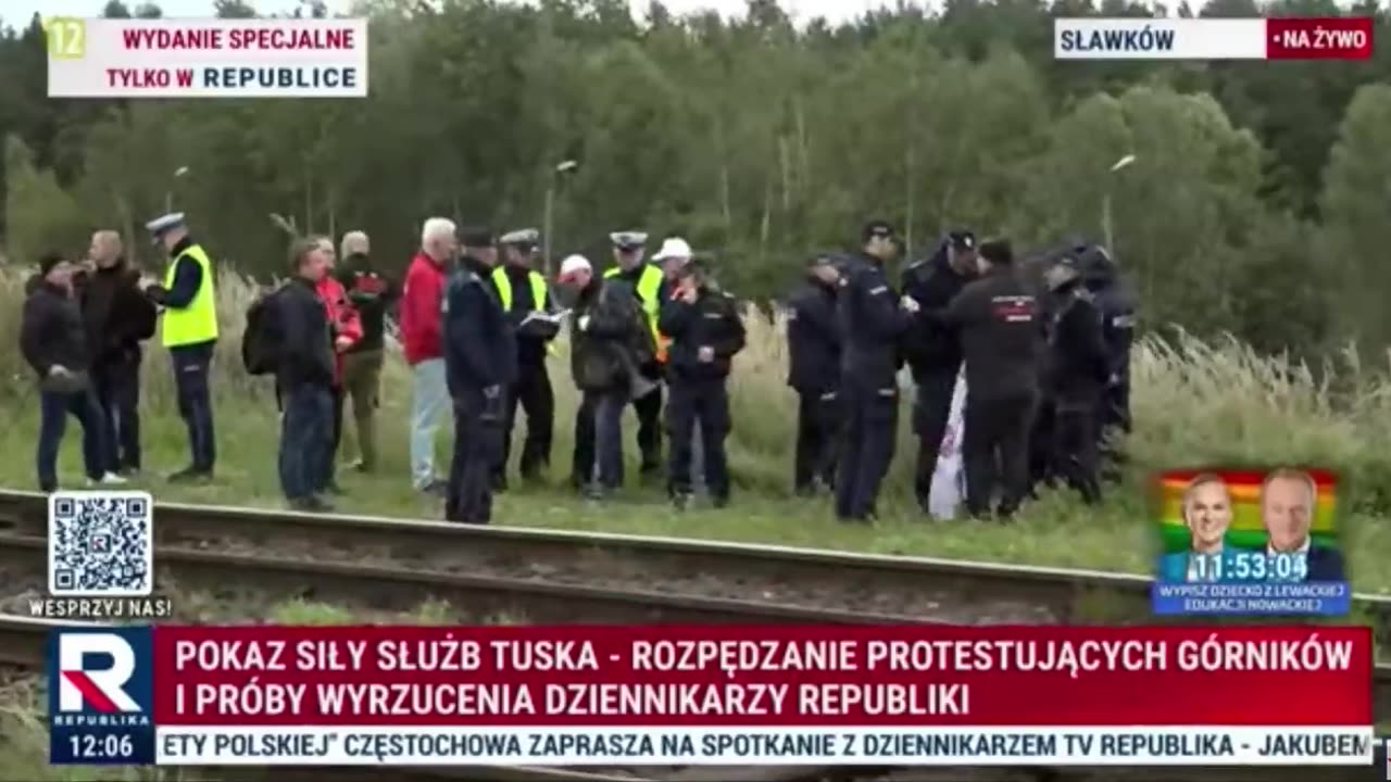 Telewizja Republika Protestujący Górnicy zostali siłowo rozpędzeni przez służby Tuska!