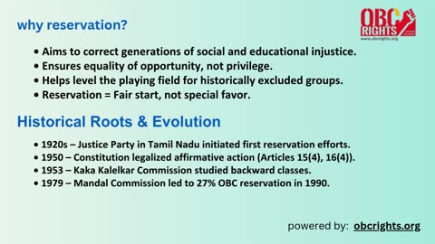 Reservation Policy: Objectives & Ideals Behind the System