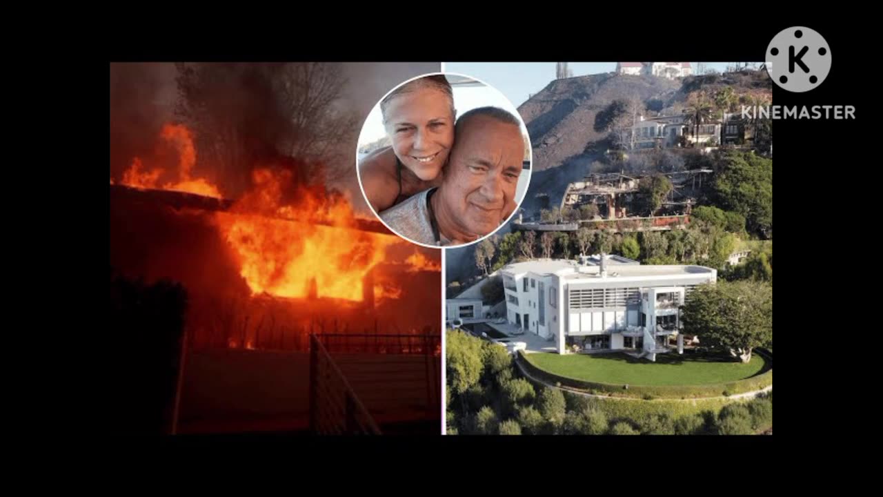 Tom Hanks’ cliffside LA home narrowly avoids wildfire, stunning photos show