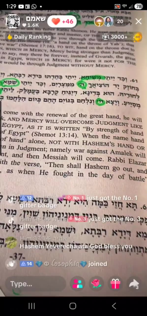 The names called Hand. ZOHAR VAYECHI 7. R' ALEPH 🤍✨️