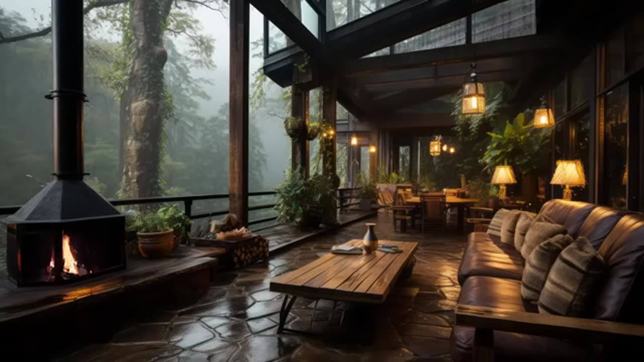 Rainy Day Relaxation at the Cabin | Music for Relaxation and Relief