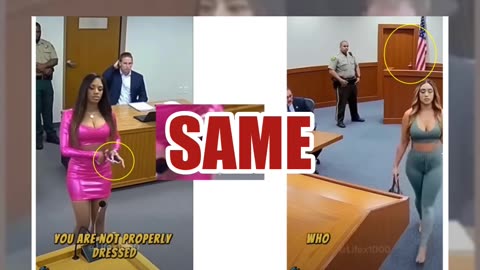 Fact Check: FAKE Videos Show Women Told To Leave Courtrooms Because Of How They Dress