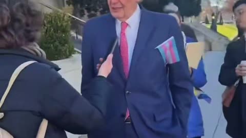 Two Black Women Confront Democrat Senator Ed Markey and His Tranny-Loving Entourage