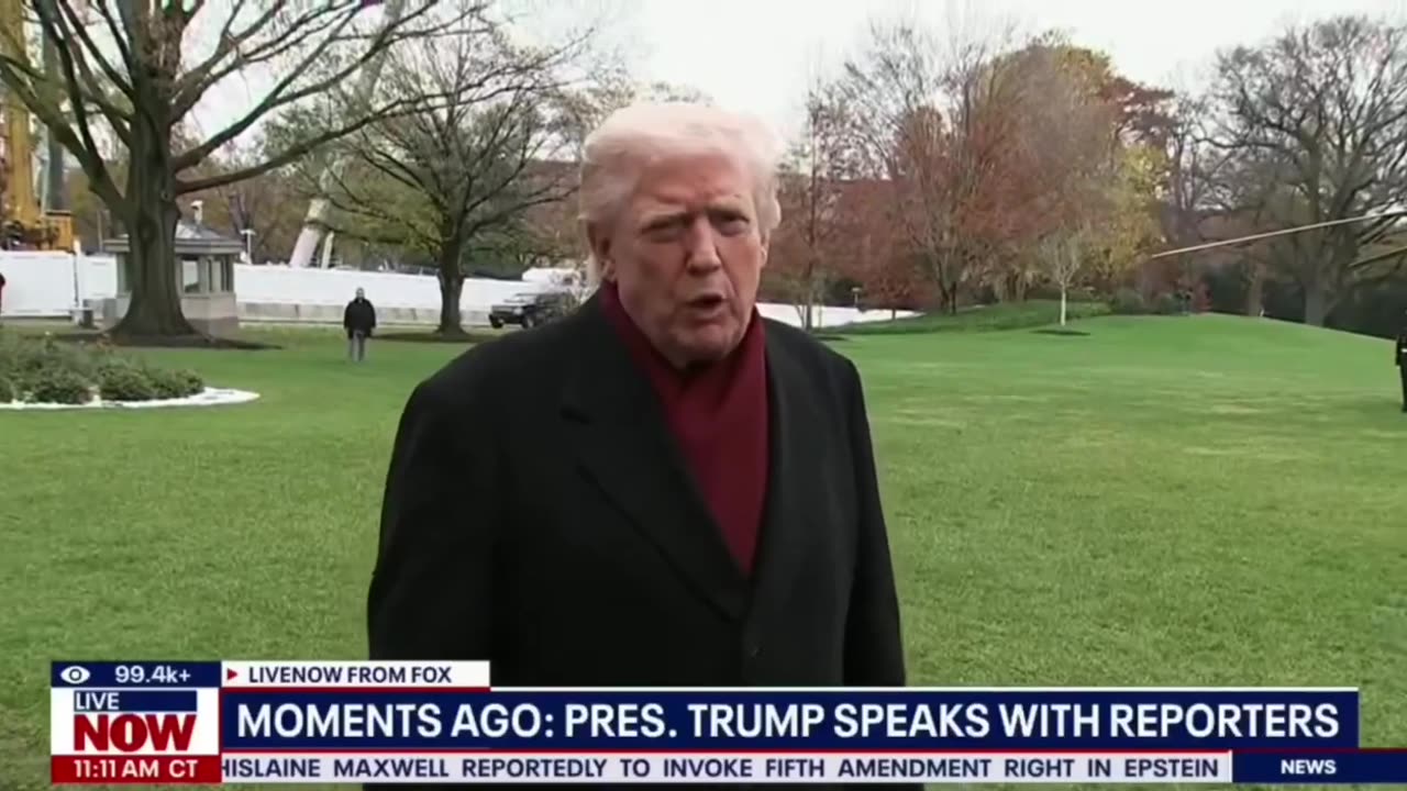 Trump was asked what would happen if Zelensky didn't agree to his peace plan.