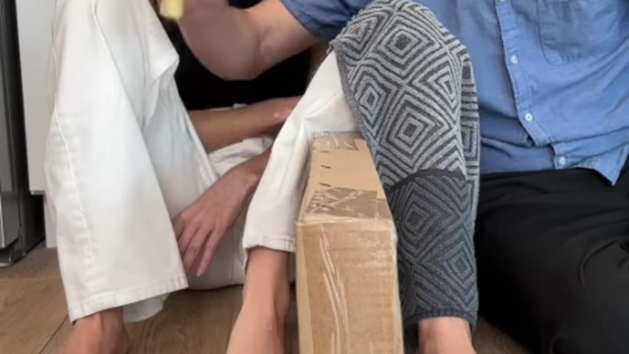 He tests her reflexes