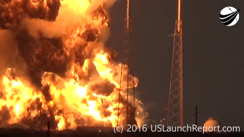 SpaceX - Static Fire Anomaly - AMOS-6 - 09-01-2016