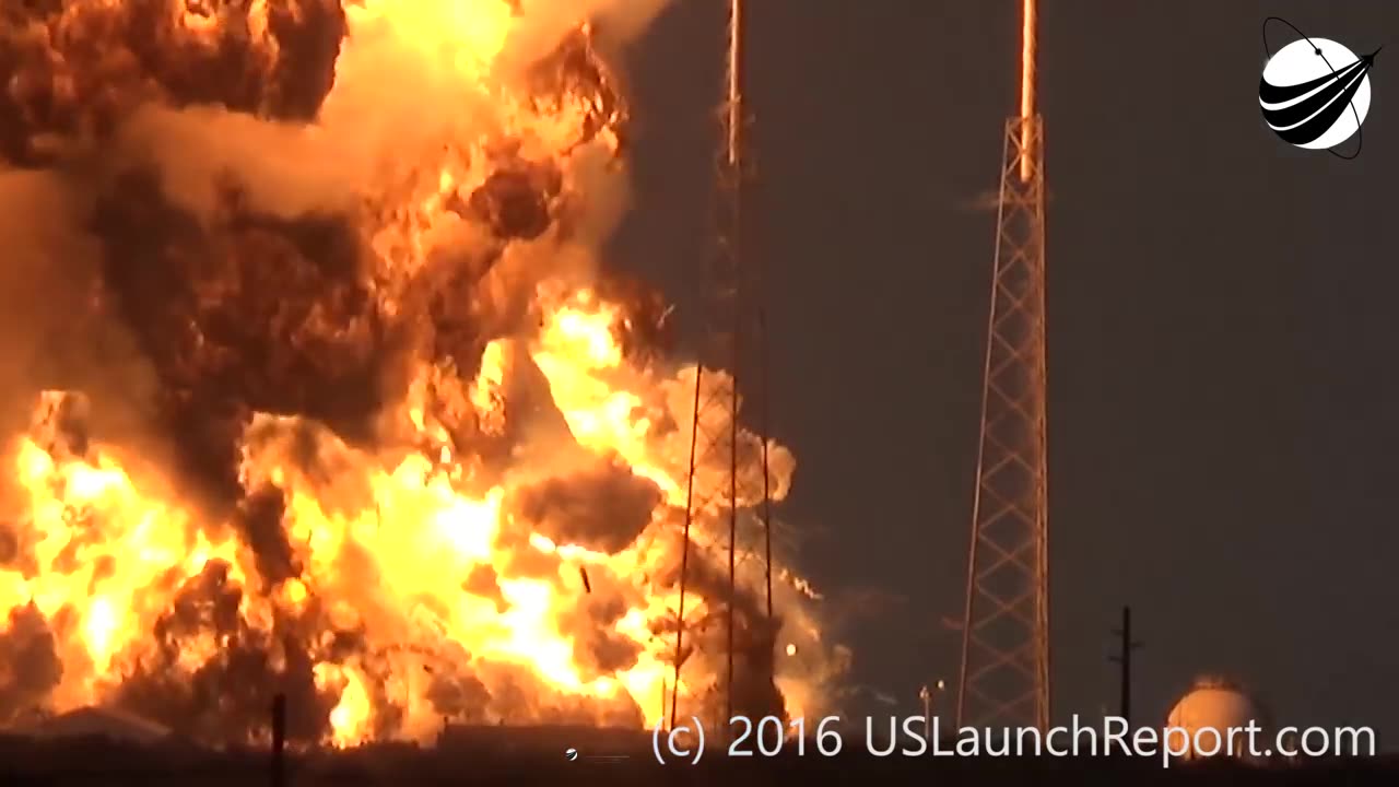 SpaceX - Static Fire Anomaly - AMOS-6 - 09-01-2016