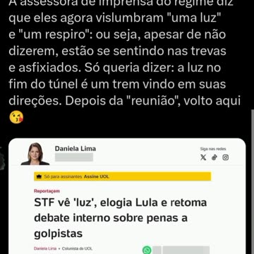 Figueiredo, luz no fim do túnel?: É um trem vindo na direção de vocês 😜