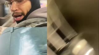 Yesterday, a woman got into a fight after confronting a man at a NYC train station