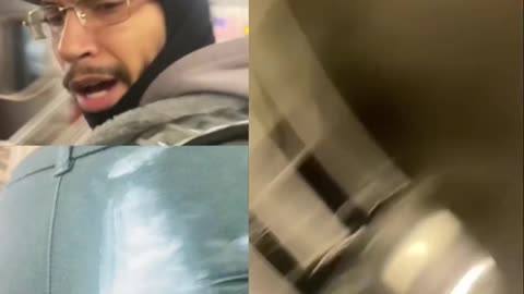 Yesterday, a woman got into a fight after confronting a man at a NYC train station