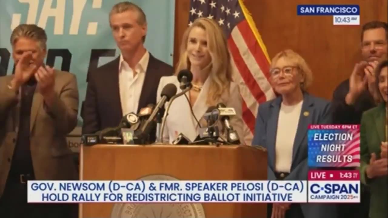 Newsom’s Wife Melts Down Over Trump, Swears Kids Will Never Accept Him As President