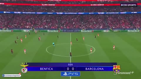 Benfica vs Barcelona UCL BIG 16 leg 1 24/25 HIGHLIGHT EXTENDED