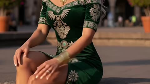 This dress made me feel like royalty… would you wear something this bold? #velvetvibes #mexicanglam