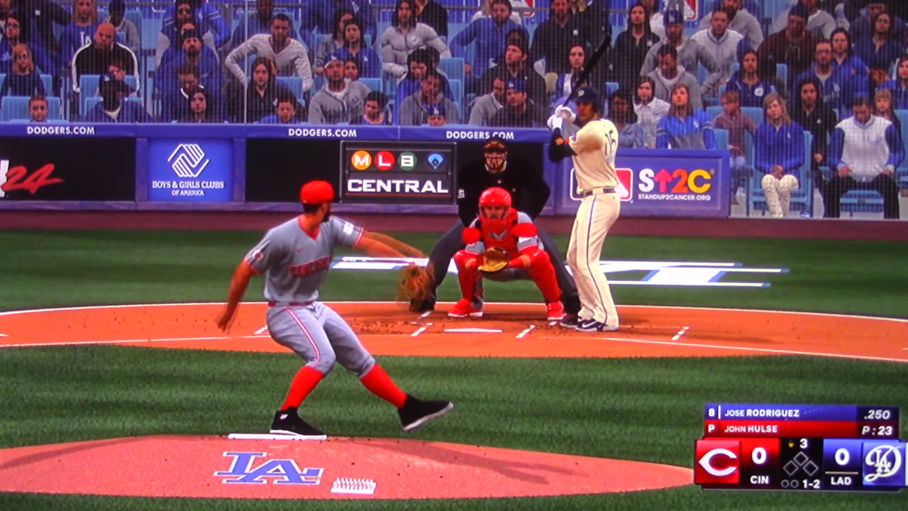 MLB The Show: Cincinnati Reds vs Los Angeles Dodgers (S8 G15)