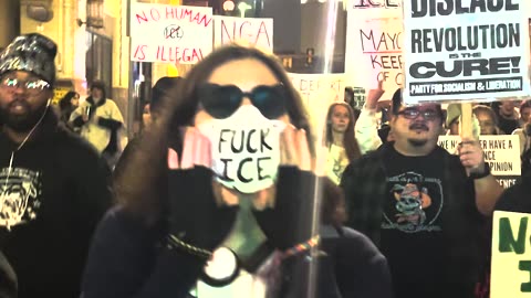 Anti-ICE Protesters March Near the Alamo to Whine About Anniversary of Trump's Inauguration