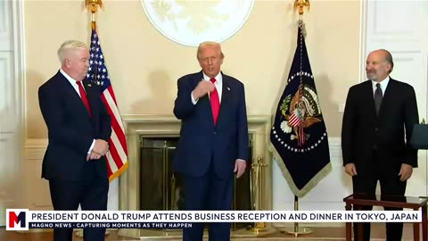 🇺🇸|🇯🇵 President Donald Trump attends Business Reception and Dinner in Tokyo, Japan [LIVE]