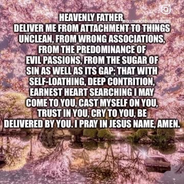 Good morning. Peace be with you, this is my prayer for you.