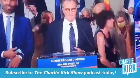 Politicians Rush to Put on Masks As Broadcast Starts Early