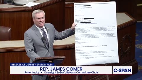 James Comer exposes Hakeem Jeffries as an Epstein fraud on the House floor