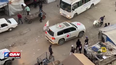 Red Cross vehicles are now moving through Khan Younis in Gaza