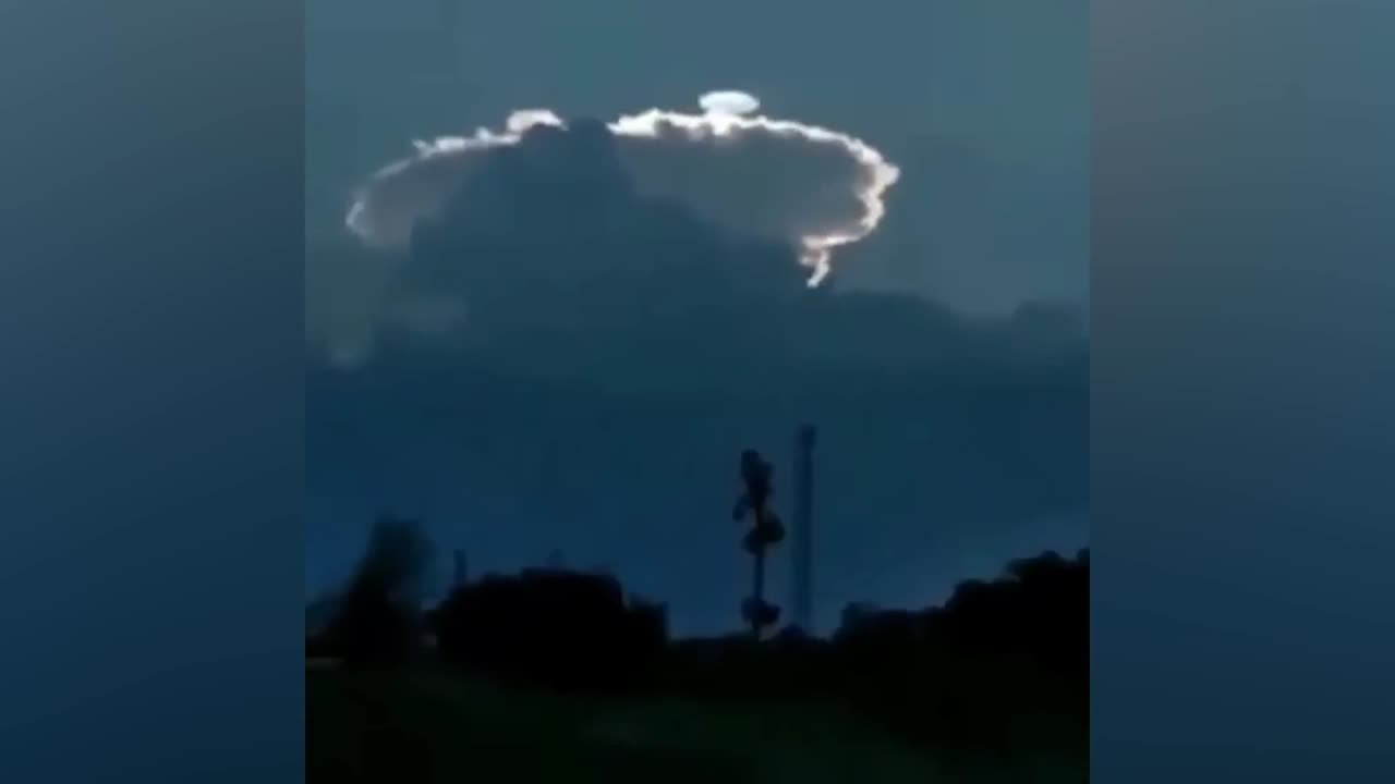 UFO Behind Clouds in Jakarta, Indonesia