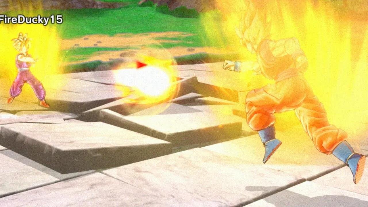 Goku SSJ vs SSJ2 Teen Gohan - Revamp Xenoverse 2 Mod