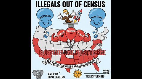 Title Illegals Out of Census = Blue States Lose, Red States Rise