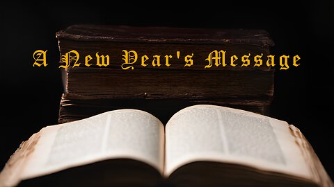 A New Year's Message