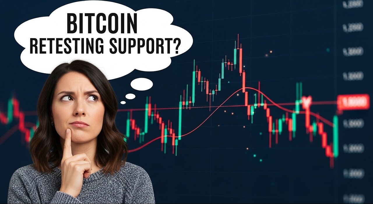 Bitcoin trying to retest support before moving higher