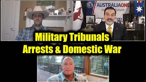 10-4-25-AT-11AM-CST-30T. Military Tribunals, Arrests & Domestic War 