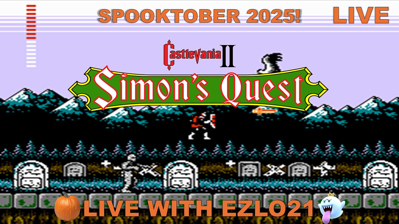 🎃 Castlevania II: Simon's Quest for Spooktober Day 18 | Live With EZLO21 👻