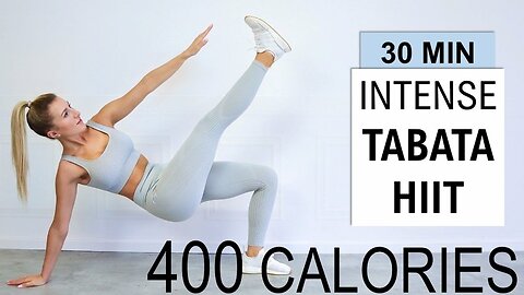 30 Min Intense Fat Burning Tabata HIIT Workout | 400 Calories | At Home | No Repeat | No Equipment