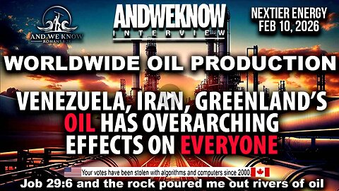 2.10.26: LT w/ Oil POWER PLAYERS discuss Venezuela, Iran, Greenland, World Petroleum Business, PRAY