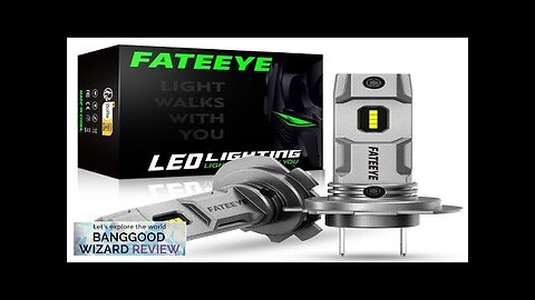 FATEEYE A700-F8 H7 6500K 2PCS 50W Car Headlight LED Bulbs 10000LM Waterproof Review