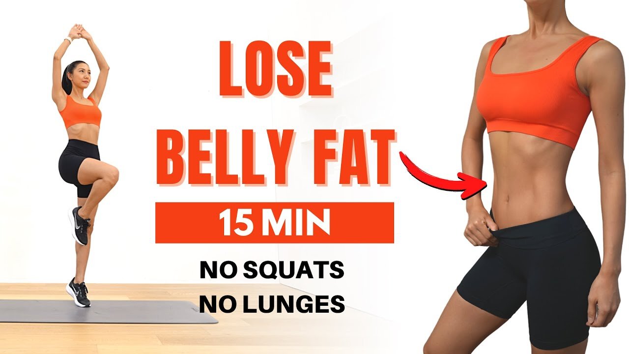 15 MIN STANDING ABS WORKOUT to Lose Belly Fat - No Squats, No Lunges