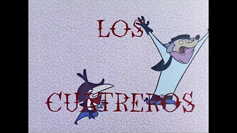 Los Cuatreros, The Rustlers (Original Colored Mexican Cartoon)