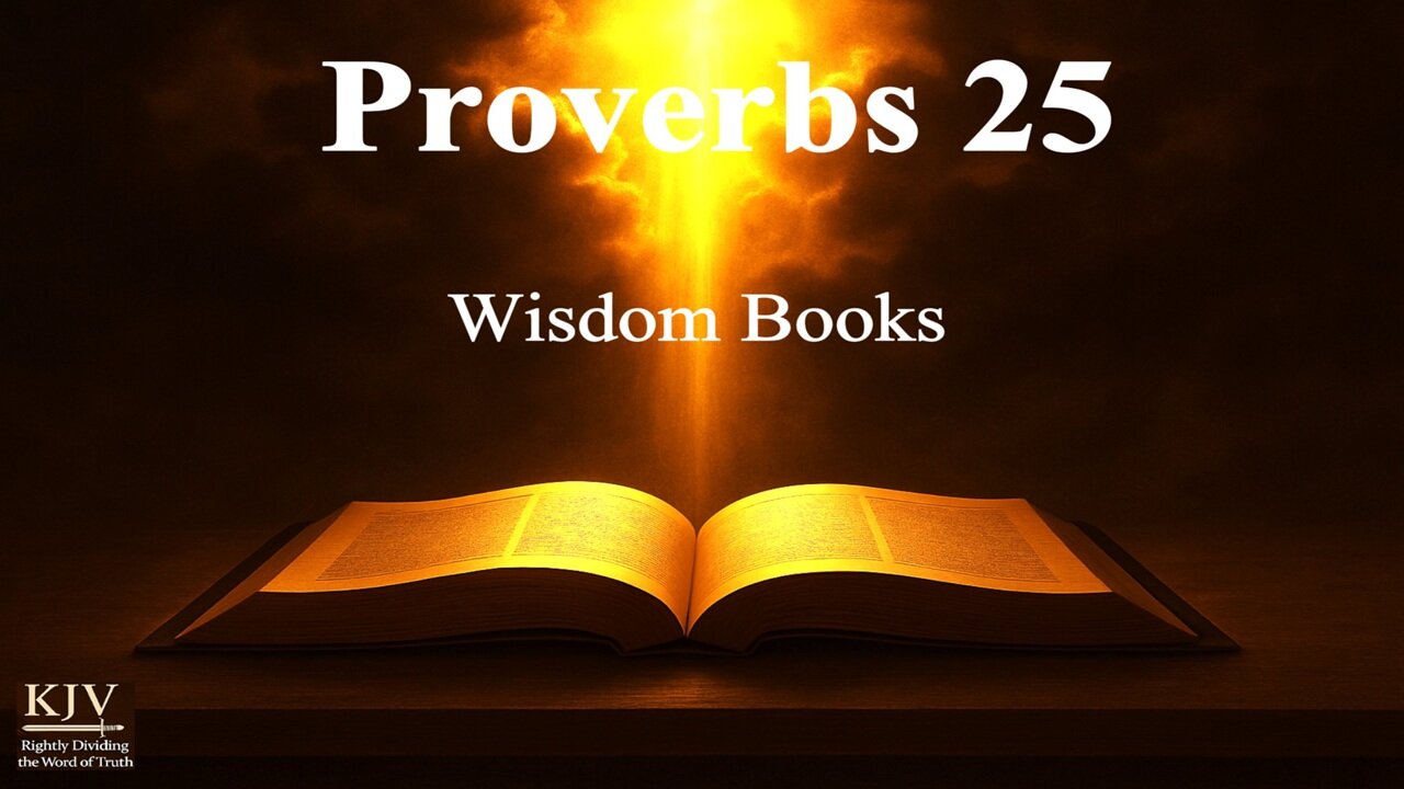 Proverbs 25 Explained, KJV, Rightly Dividing — God of Goodness