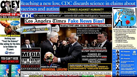 Reaching a new low, CDC discards science in claims about vaccines and autism! (compilation version)