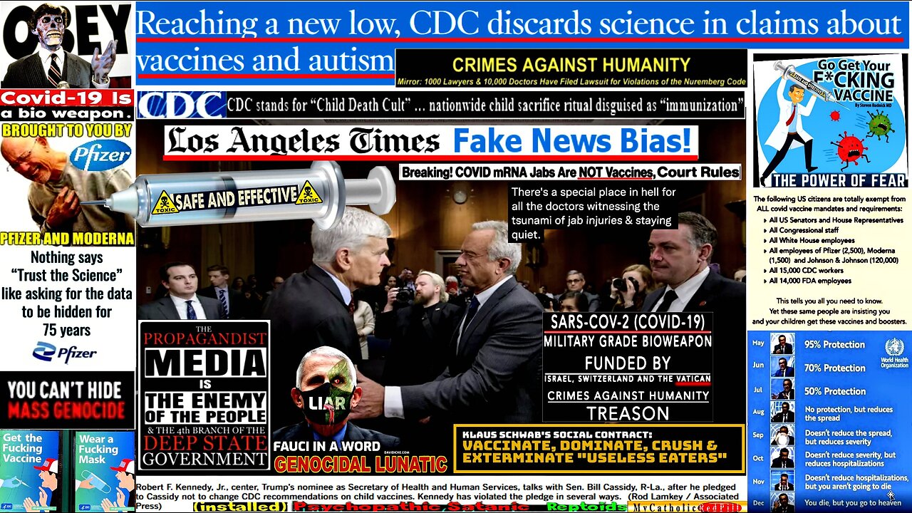 Reaching a new low, CDC discards science in claims about vaccines and autism! (compilation version)