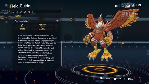 garudamon all digivolution/de-digivolution/profile Digimon Story Time Stranger