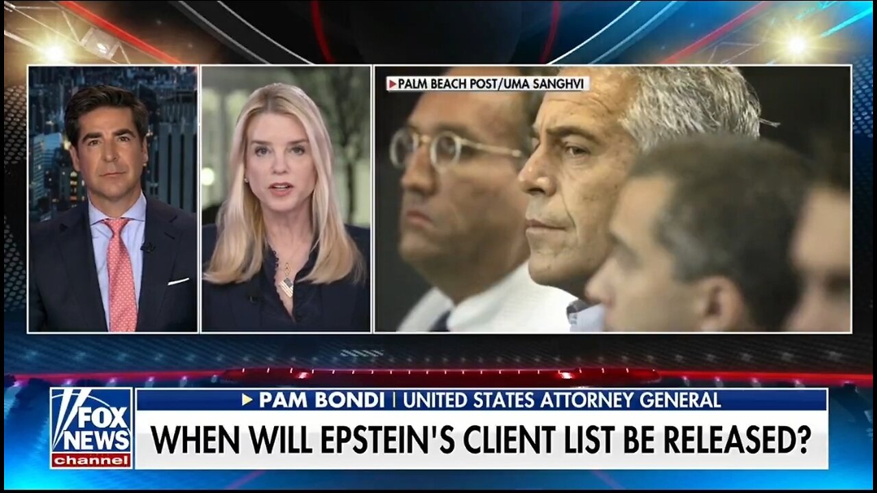 AG Bondi: We're Releasing Epstein Flight Logs!