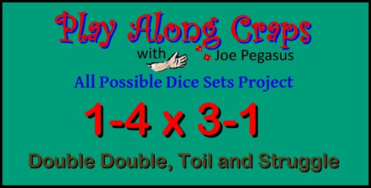 1-4 x 3-1 Dice Set On Hard Table