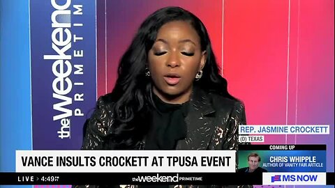 Jasmine Crockett to J.D. Vance: ‘The Only Reason You’re the Vice-President Is Because the Current President Tried to Have His Last President Killed’