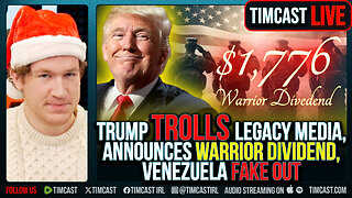 Trump TROLLS Legacy Media, Announces WARRIOR DIVIDEND, Venezuela Fake Out