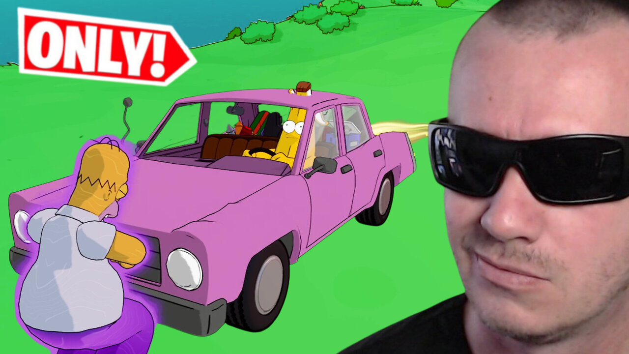 The SIMPSONS HIT & RUN Challenge In FORTNITE SIMPSONS