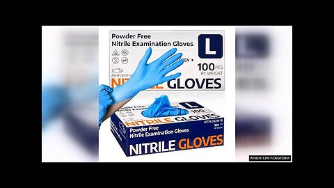 Supmedic Medical Nitrile Exam Gloves, Latex-Free & Powder-Free Non-Sterile Food Safe Cleaning Review